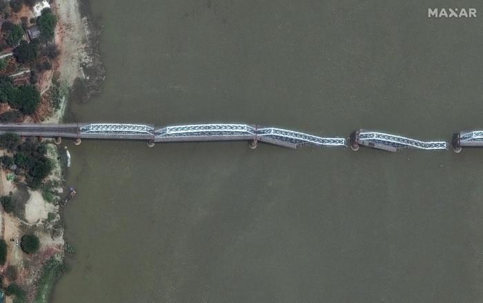 衛(wèi)星圖顯示緬甸強震破壞力