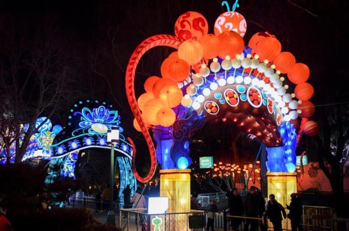 濟(jì)南天下第一泉迎春花燈璀璨綻放