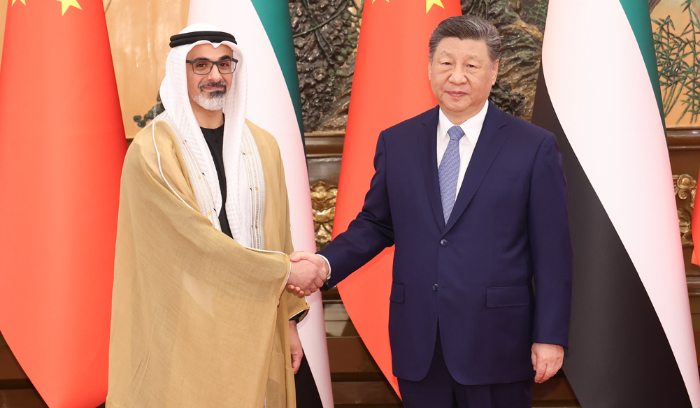 習(xí)近平會見阿聯(lián)酋阿布扎比王儲哈立德