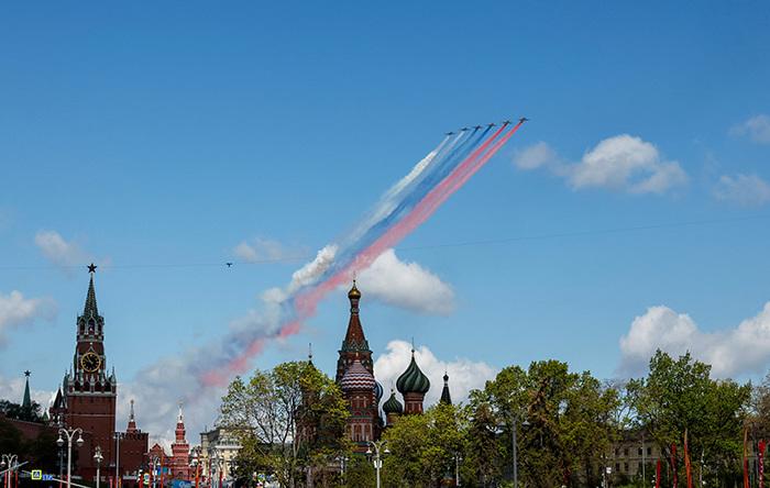 莫斯科舉行衛(wèi)國(guó)戰(zhàn)爭(zhēng)勝利日閱兵式彩排